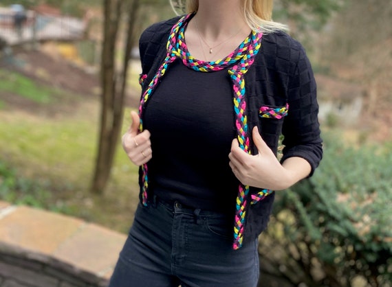 Vintage Michael Simon Ensemble With Colorful Trim