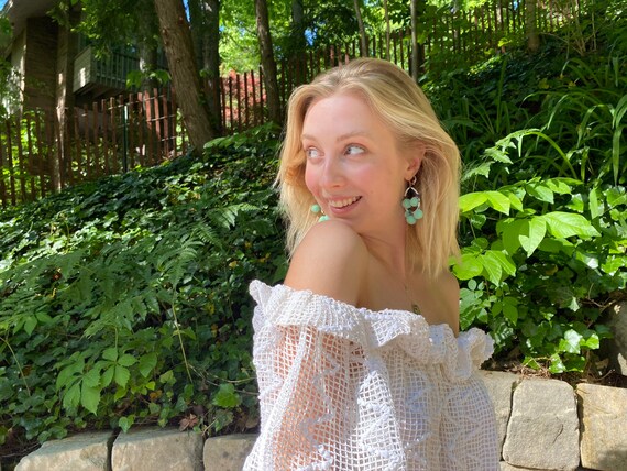 Vintage Off the Shoulder Lace Dress