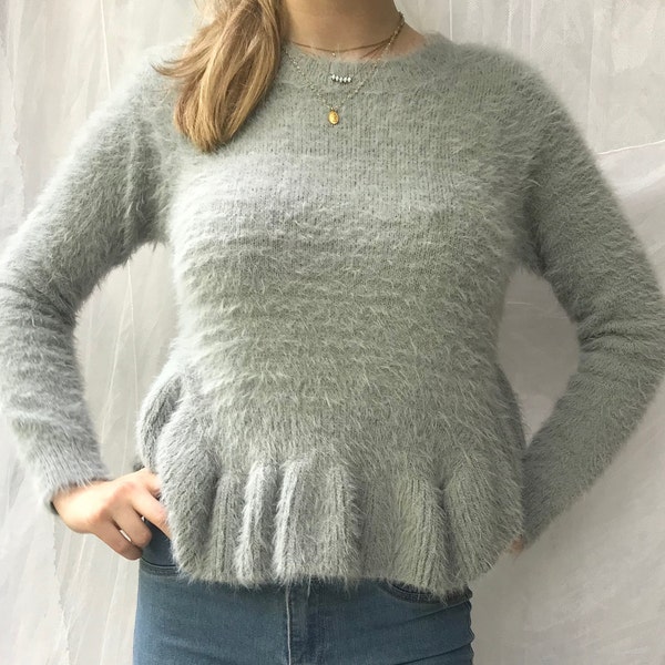 Women Gray Sweater Etsy