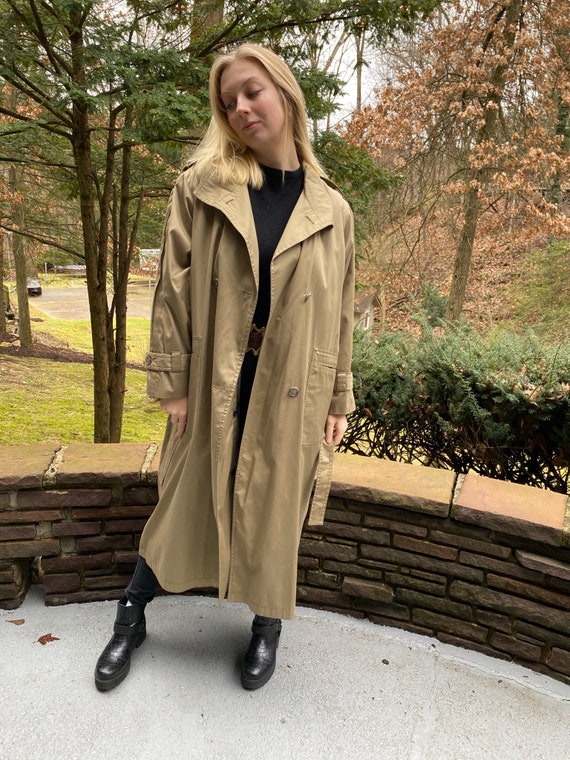 Vintage Trench With Tartan Lining