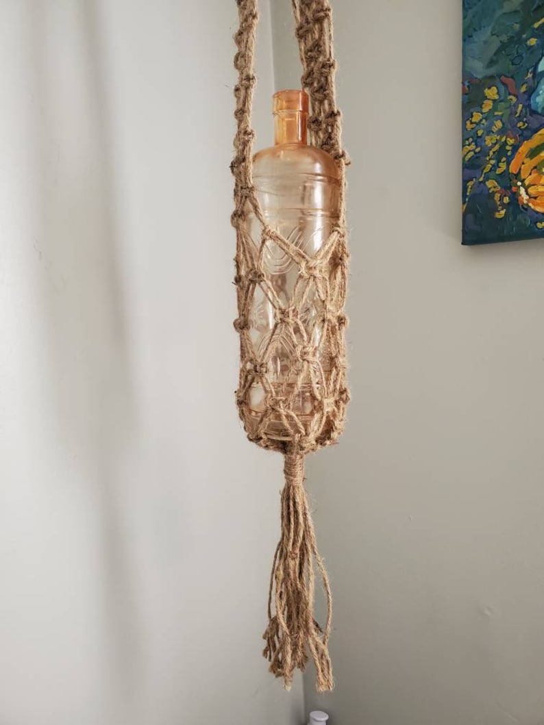 Jute Vase Plant Macrame Plant Hanger