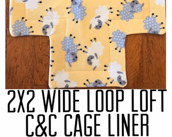 Narrow Loop Narrow Loft Cage Liners 1x2 Solid Single actual 14\u201d x 28\u201d or Double Ramp C/&C or Cagetopia Brand Double Sewn w-Uhaul