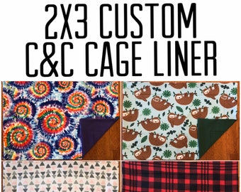 Narrow Loop Narrow Loft Cage Liners 1x2 Solid Single actual 14\u201d x 28\u201d or Double Ramp C/&C or Cagetopia Brand Double Sewn w-Uhaul
