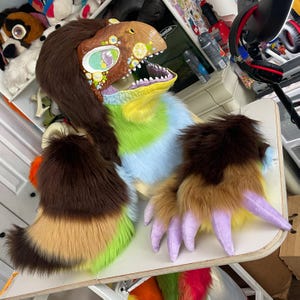 Sweet Tea Raptor Mask Premade Mini Partial