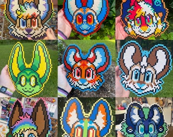 Custom Fursona Perler Badges!
