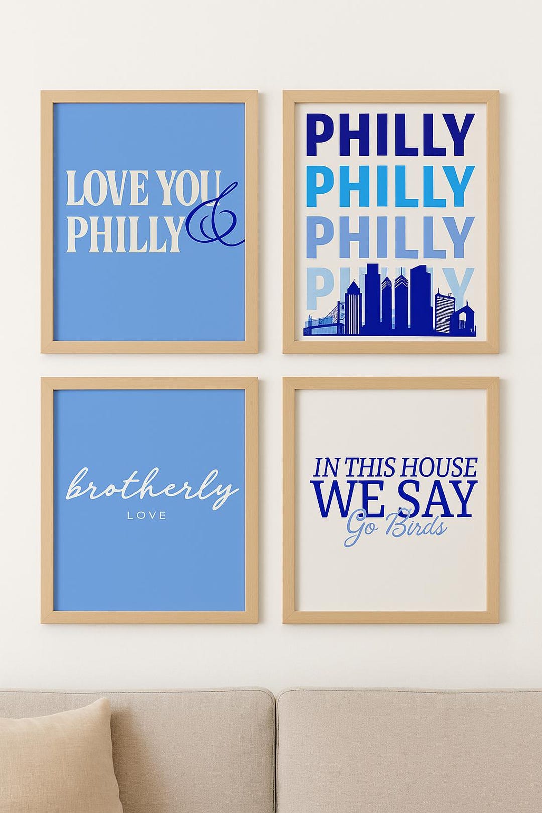 Philadelphia Wall Art Print | Iconic Philly Landmarks & Symbols ...