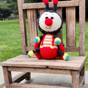 Levi the LadyBug Man, LadyBug Toy, Ready to Ship Toy, LadyBug Amigurumi Toy