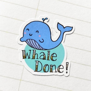 Pegatinas de ballenas muertas x 30, paquete de pegatinas para profesores