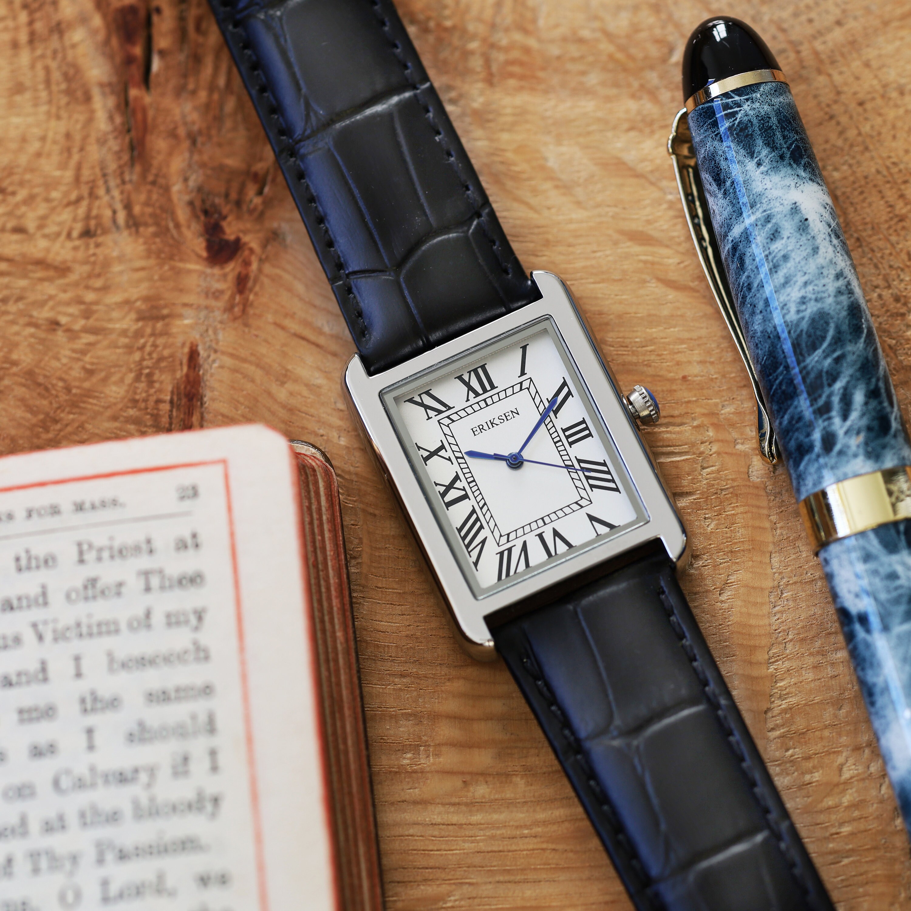 Men's Rectangular Vintage Retro Analog Dress Watch Etsy UK