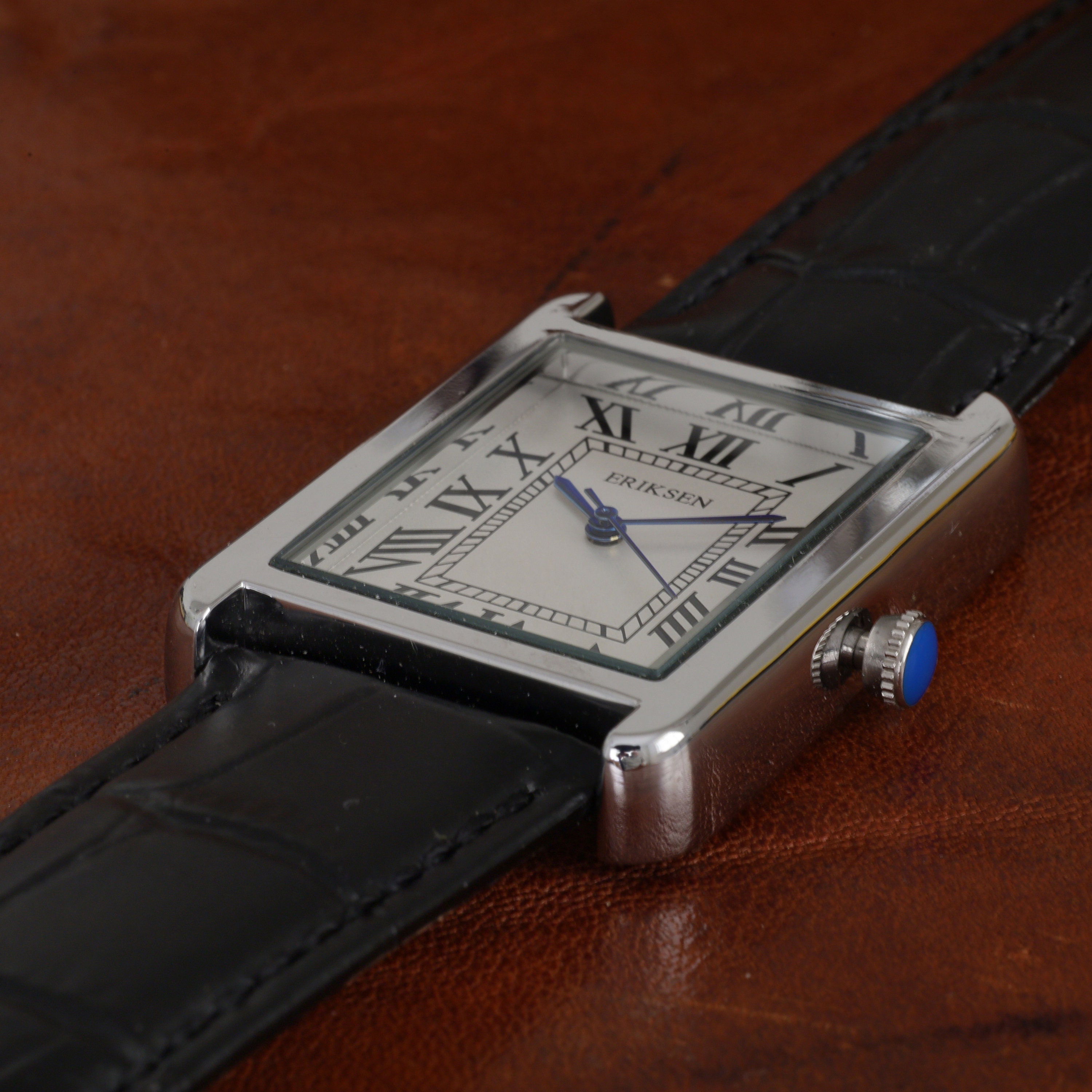 Men's Rectangular Vintage Retro Analog Dress Watch Etsy
