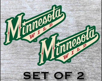 Minnesota Wild Sticker Decal Vinyl (12", 17", 20") Cornhole Car TruckAny Flat Surface
