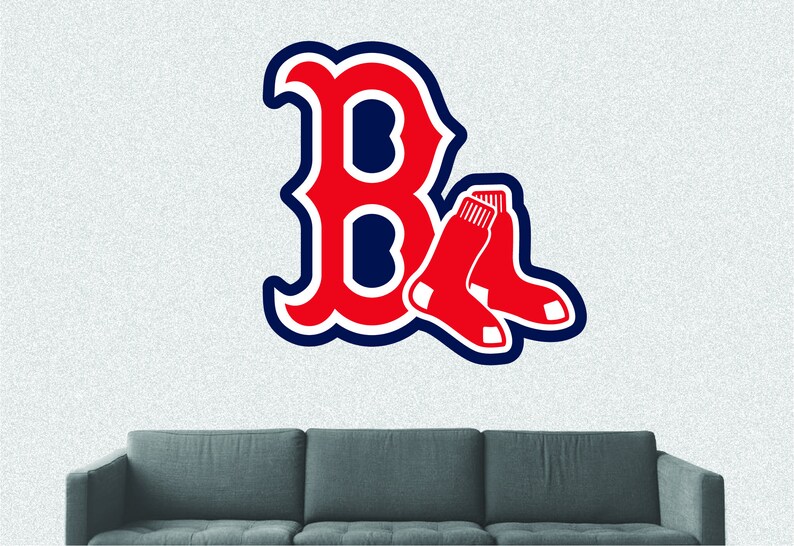 Boston Red Sox Sticker Decal Vinyl SIZES WALL Decor Peel and Etsy