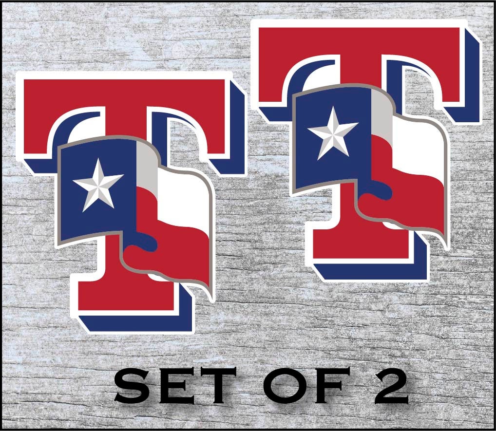 thumbnail image 2 of WinCraft Texas Rangers Die-Cut Vinyl Sticker Sheet - 5x7 Inches MLB Decal 2 of 5