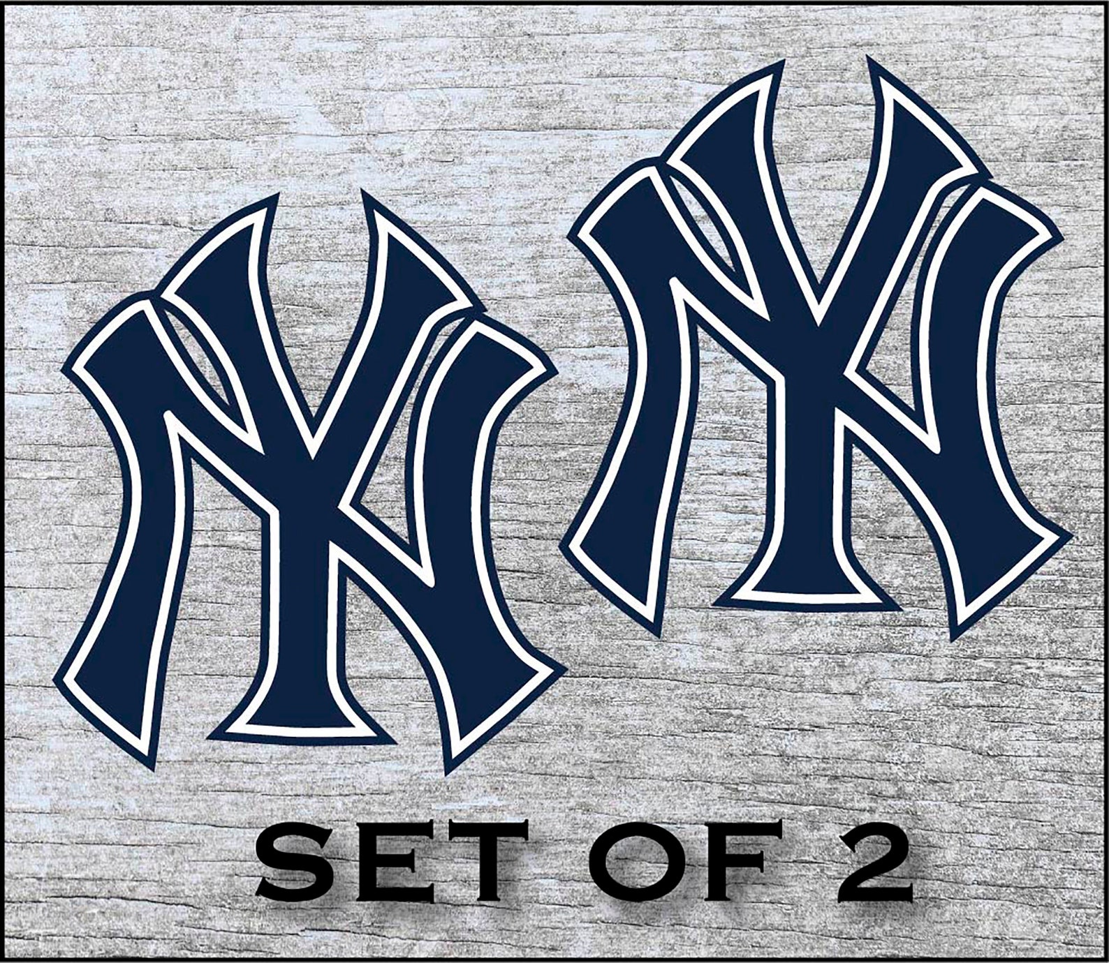 New York Yankees Sticker Decal Vinyl 12 17 Etsy