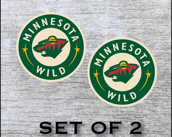 Minnesota Wild Sticker Decal Vinyl (12", 17", 20") Cornhole Car TruckAny Flat Surface