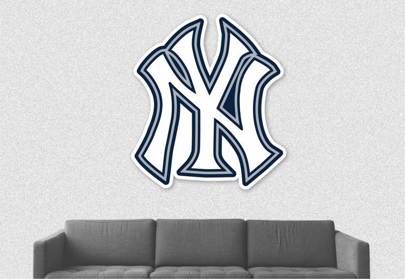 New York Yankees Sticker Decal Vinyl SIZES WALL Decor Peel and StickMural image 1