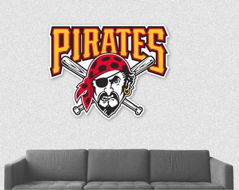 Pittsburgh Pirates Sticker Decal Vinyl *SIZES* WALL Decor Peel and StickMural