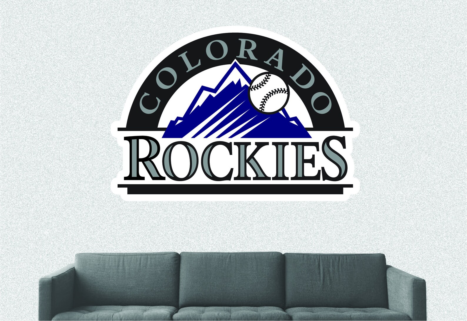 Colorado Rockies Sticker Decal Vinyl SIZES WALL Decor Peel Etsy