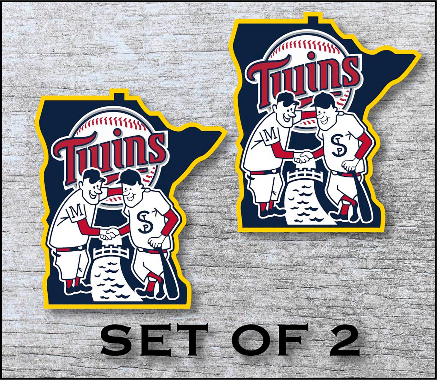 Minnesota Twins Sticker Decal Vinyl 12 17 Etsy