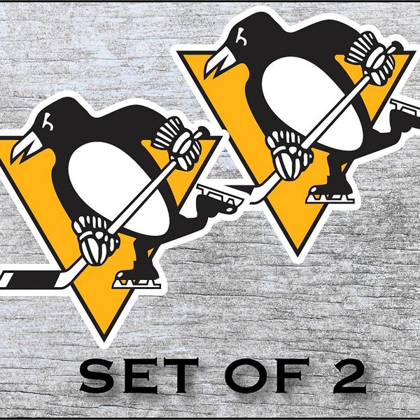 Pittsburgh Penguins Sticker Decal Vinyl (12", 17", 20") Cornhole Car TruckAny Flat Surface