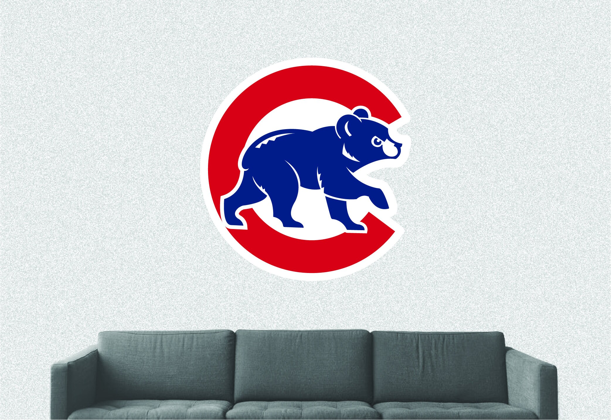 Chicago Cubs Sticker Decal Vinyl SIZES WALL Decor Peel and Stickmural ...