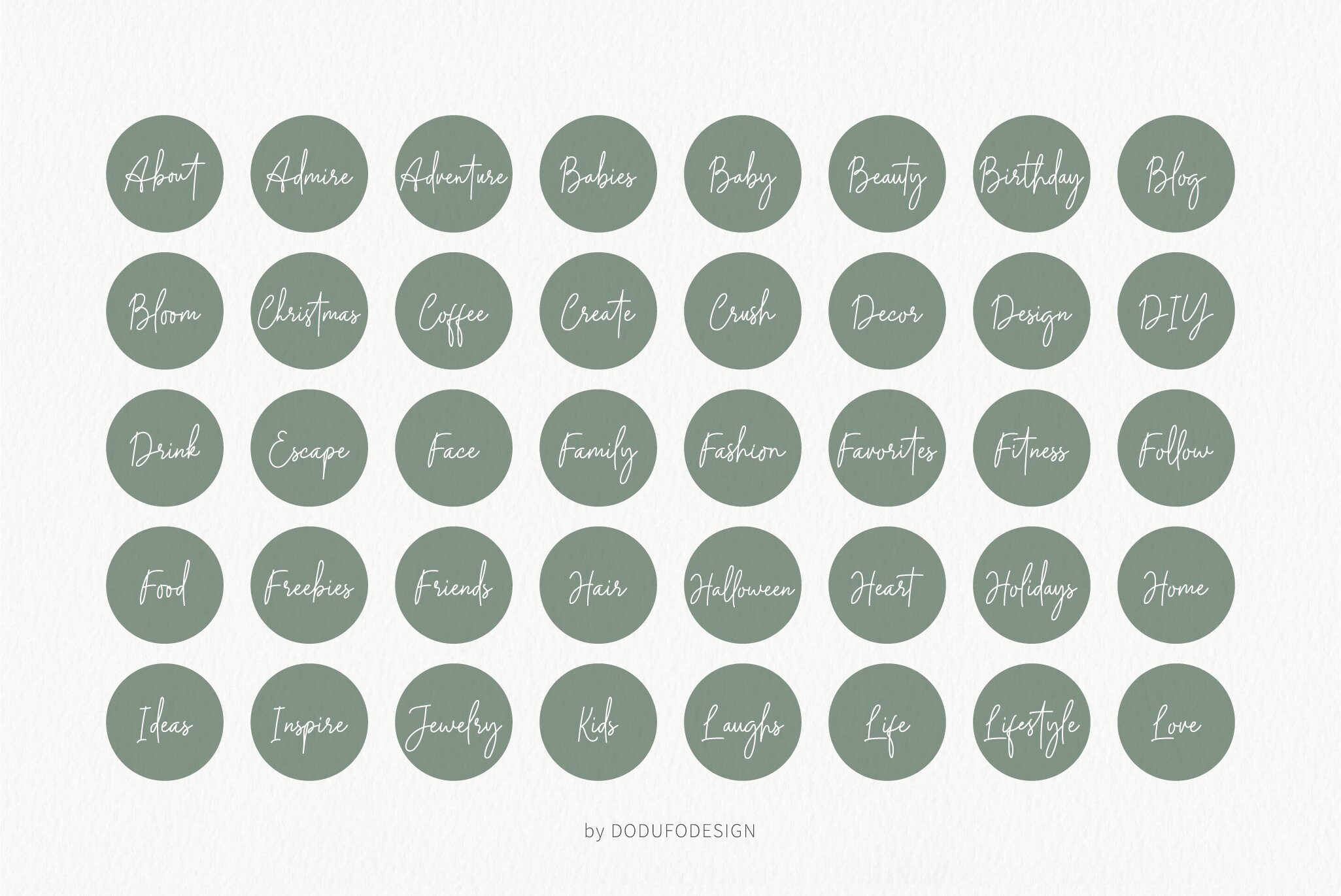 Handwritten Instagram Highlight Icons Story Covers Social - Etsy