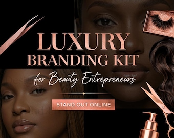 高級ビューティー系ストックフォト集｜黒人女性モデル、ヘア、メイクアップ（デジタルダウンロード）