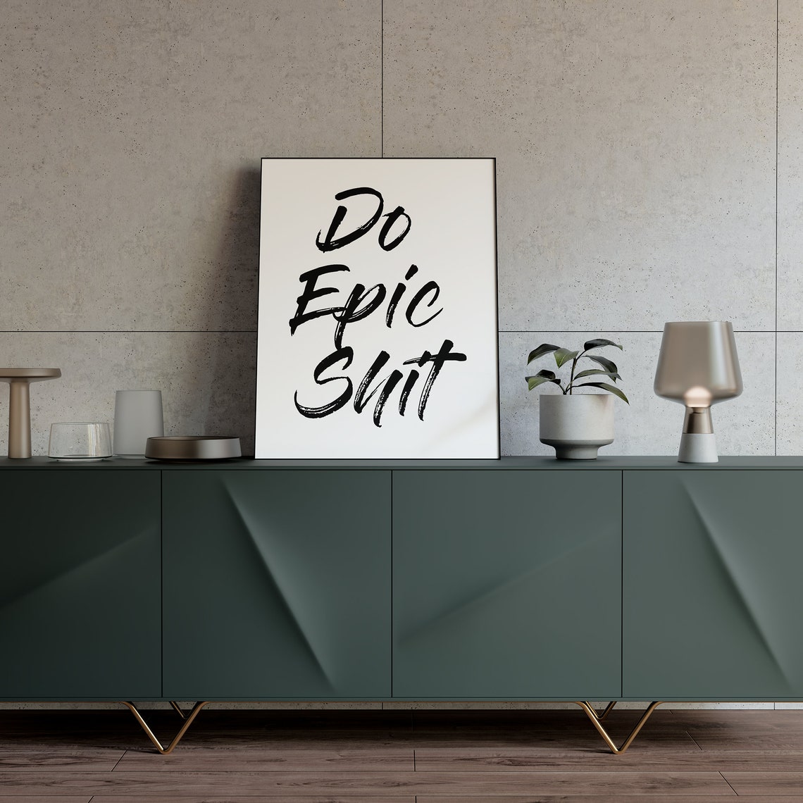 Do Epic Shit Printable Wall Art Affiche Inspirational Quote - Etsy France