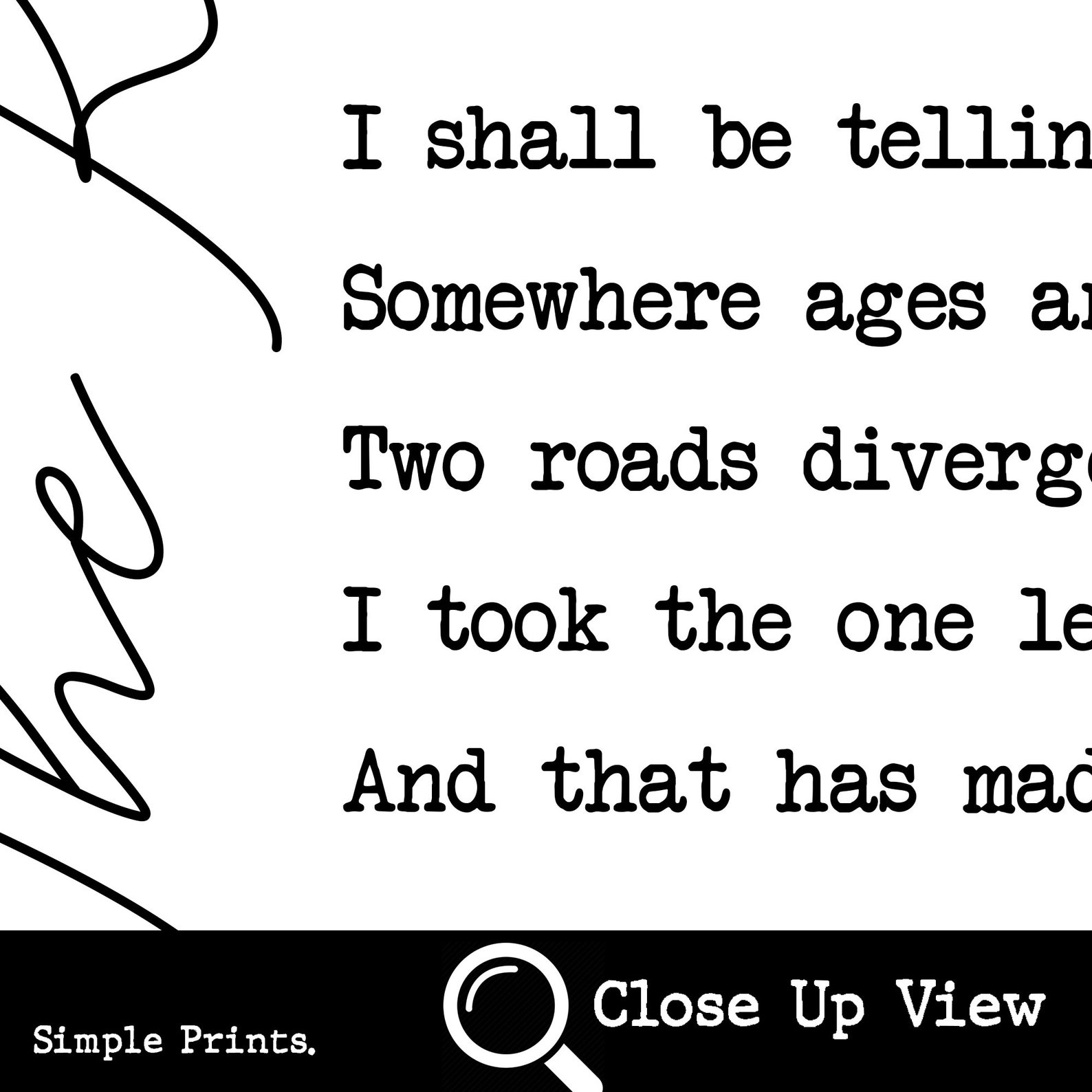 The Road Not Taken Printable Wall Art Robert Frost Quote - Etsy