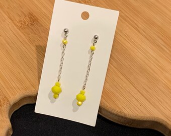 Yellow Dangle Earrings