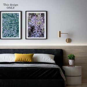Blue Mint Green Leaves Instant Download Plant Printable Art Boho ...