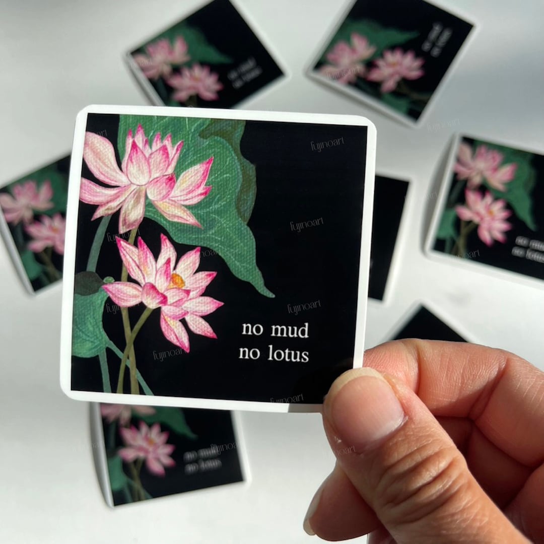 Lotus Nyo Sticker Lotus Sticker, Zen Art Decal, Positive Stickers - Etsy