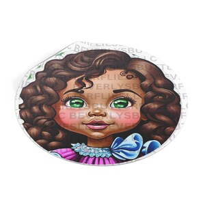 Pegatinas de niña pequeña, pegatinas de niña, favores de fiesta, favores de fiesta de niñas, pegatinas impermeables, pegatinas de vinilo para niñas, pegatinas de vinilo redondas,