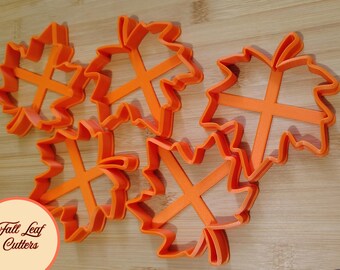Cortador de biscoitos de folhas de outono,