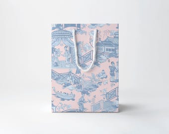 Pink And Blue Jardin Gift Bag