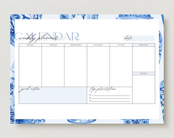 Bloc-notes pour agenda hebdomadaire | Agenda hebdomadaire non daté |  Liste de tâches | Agenda hebdomadaire | Liste des tâches