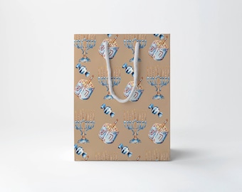 Hanukkah Gift Bag - Khaki