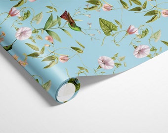 Blue  Chinoiserie Floral Runner Disposable Table Runner