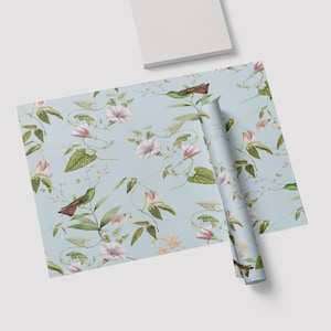 Chinoiserie Bird Paper Placemat Pad - Blue | Bridal Placemats | Wedding Table Decor | Diposable Placemat