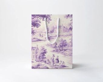 Lavender Toile Gift Bag