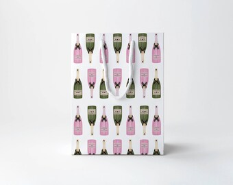 Champagne Bottle Gift Bag