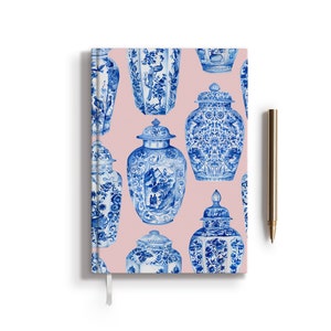 Dagboek | Roze chinoiserie | Zelfzorgdagboek | Verjaardagscadeau | Millennialjaar | Reisverslag | Bujo | Mindfulnessdagboek