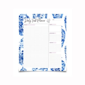 Daily Planner Notepad | Undated Planner |  To Do List | Daily Organizer | Task List