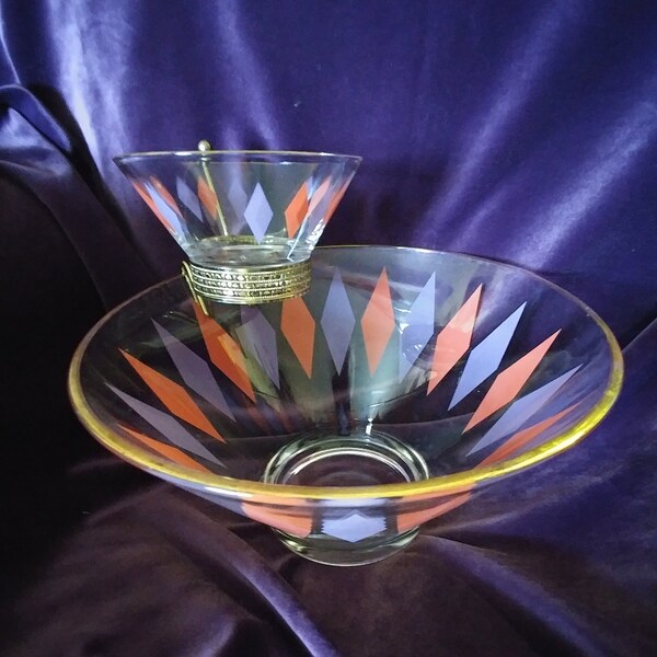 Anchor Hocking Vintage Chip and Dip Set
