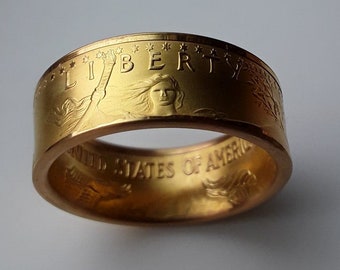Gold Coin Ring from 22K. 1 oz. gold eagle