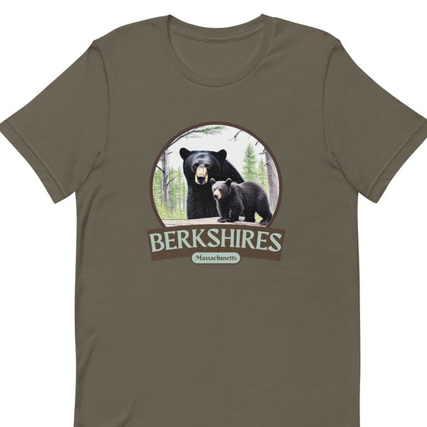 Berkshire Mountains Massachusetts Black Bear Unisex T-Shirt