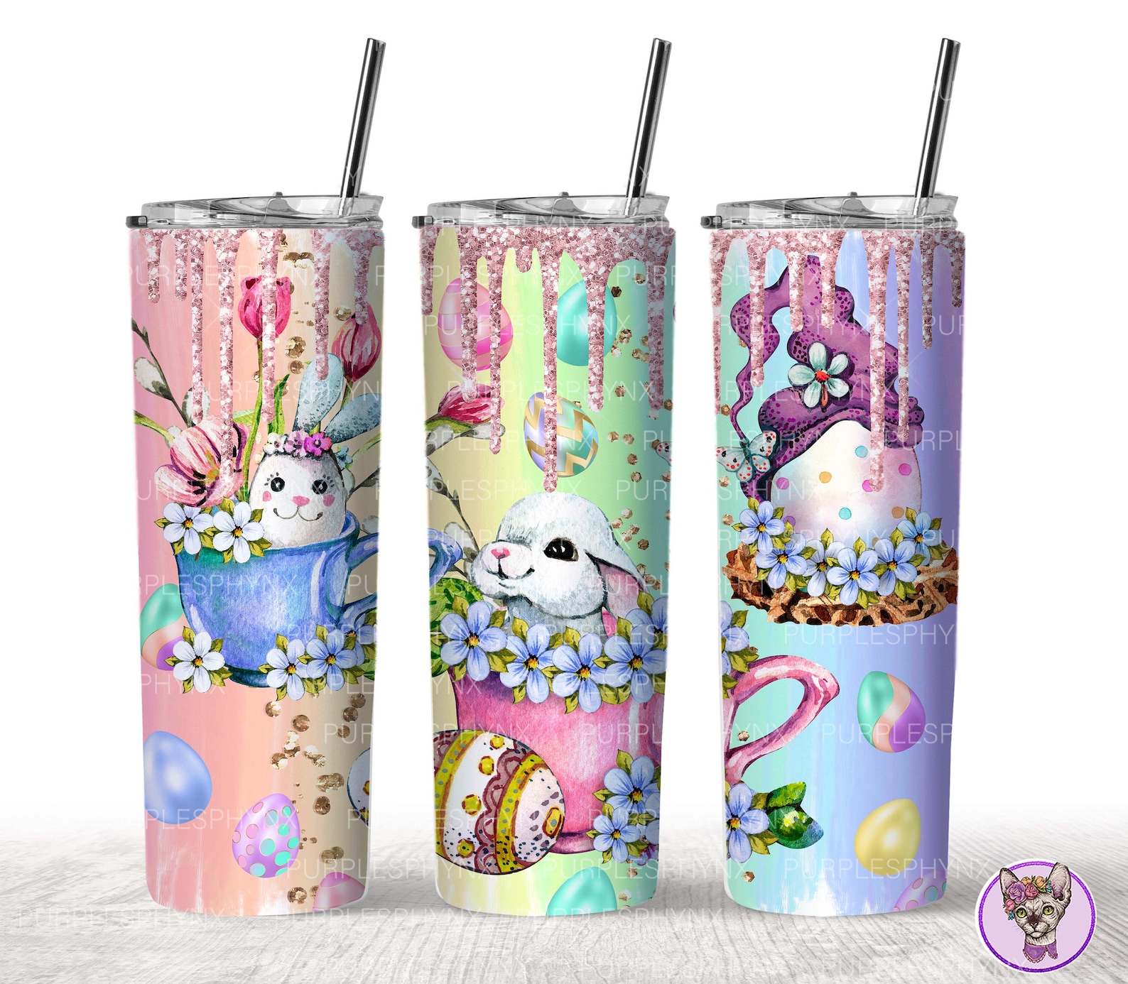 Easter Tumbler PNG Sublimation SKINNY TUMBLER 20oz Etsy
