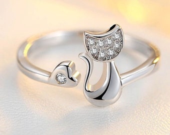 Sterling Silver- Cat Ring