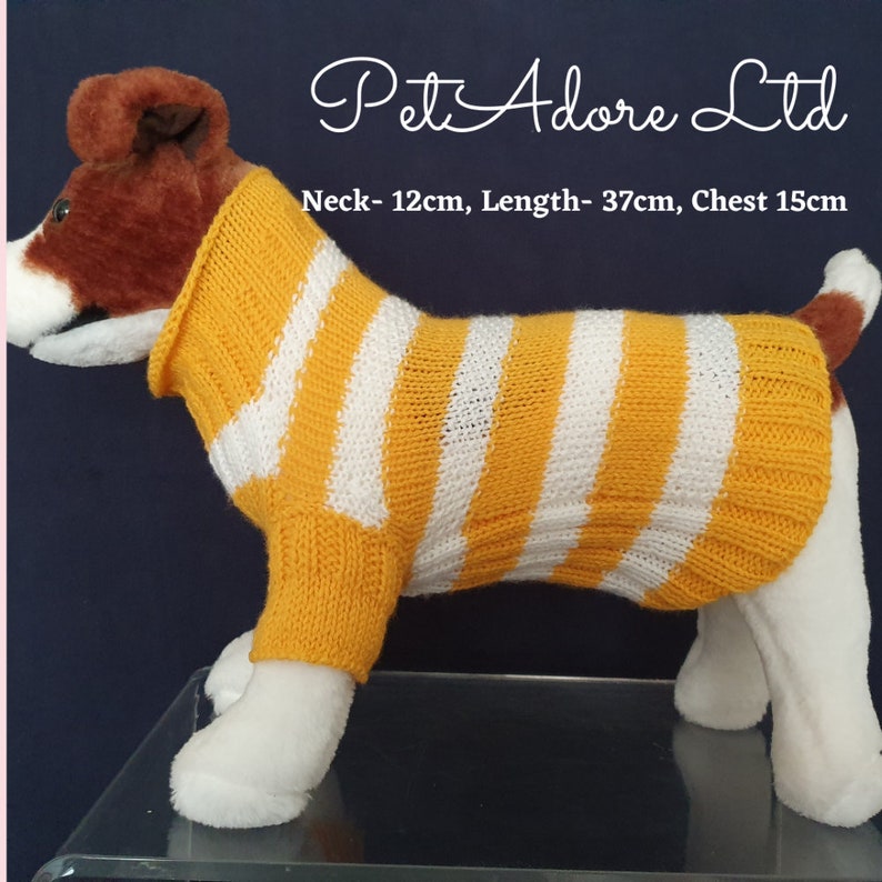 Hand Made Sweaters/pet clothing/Dog Sweater/Dog Cloths/puppy Clothes/Prt Apparel image 3