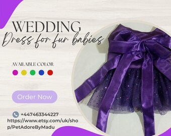 Dog Wedding Attires- Custom made